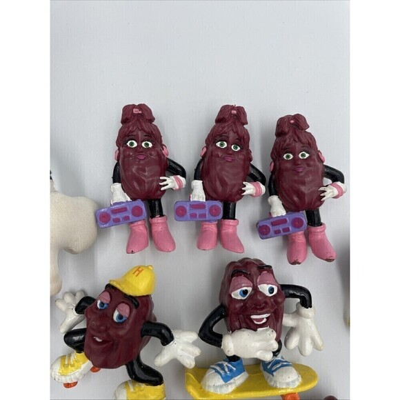 Vintage California Raisins Figures 1980s Lot of 12 Calrab Applause Toys - Picture 3 of 7